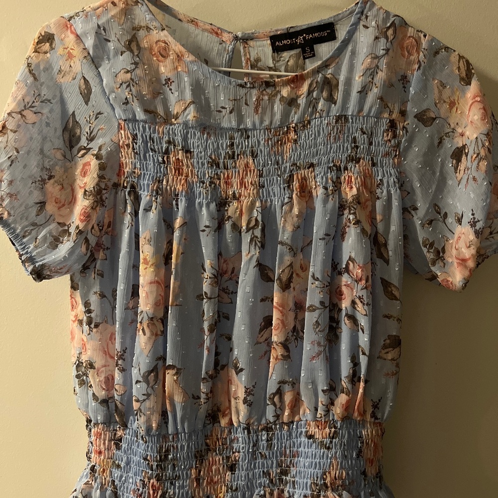 Girls floral blouse